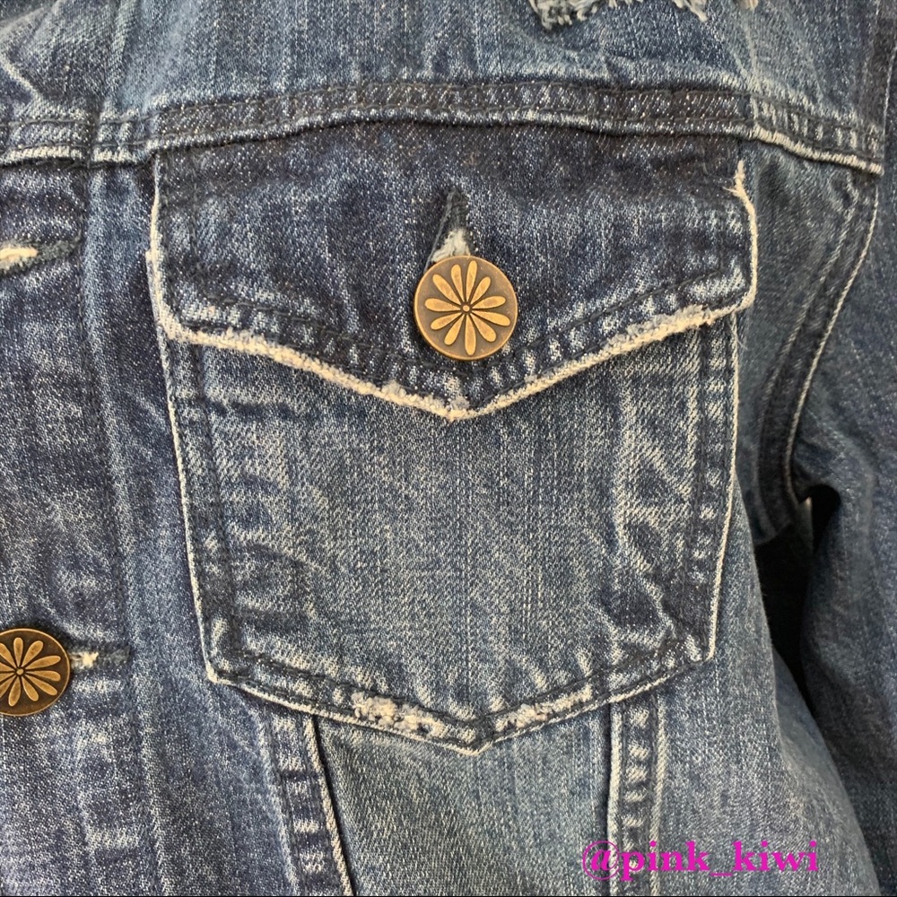 ⬇️REDUCED❗️Show Me Your Mumu Drine Cheetah Faux Fur Denim Jacket - Picture 4 of 13